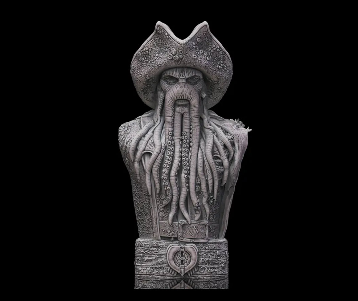 Busto di Davy Jones