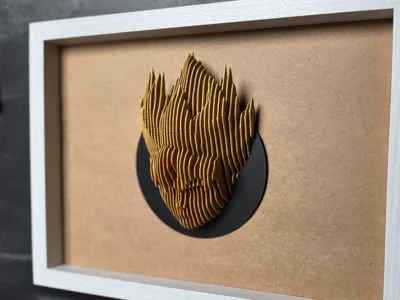 Sculture di Son Goku a strati